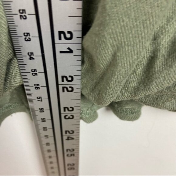 Free People Green Hoffman Slouchy‎ Short Sleeve Tee Size XS T-Shirt Army Green - Picture 11 of 13